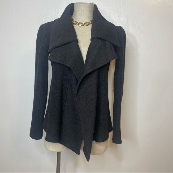 THEORY Riva Classical Cashmere Wool Grey Cardigan good condition - Picture 2 of 7